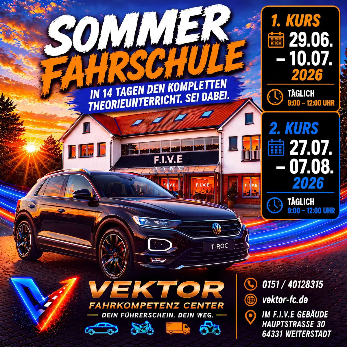 Ferienfahrschule Sommer 2026 — Aktion